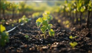 watering new vines watering new vines