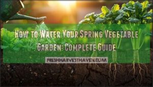 watering spring vegetable garden watering spring vegetable garden