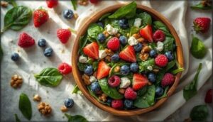 berry spinach salad with goat cheese berry spinach salad with goat cheese