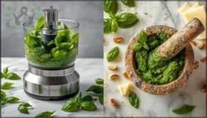 blending ingredients: food processor vs. mortar & pestle blending ingredients: food processor vs. mortar & pestle