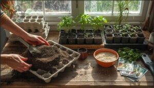 choosing containers and seed starting mix choosing containers and seed starting mix