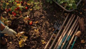 clearing summer plants and debris clearing summer plants and debris