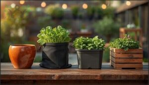 comparing container materials: plastic, ceramic, fabric, wood comparing container materials: plastic, ceramic, fabric, wood