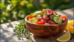 cucumber tomato salad with greek dressing cucumber tomato salad with greek dressing