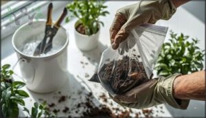 disposing of infected soil and debris disposing of infected soil and debris