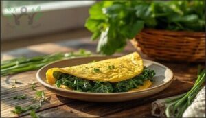 garden omelet with seasonal greens garden omelet with seasonal greens