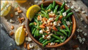 green bean salad with almonds and feta green bean salad with almonds and feta