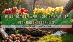 growing flowers in spring growing flowers in spring