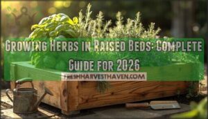 growing herbs in raised beds