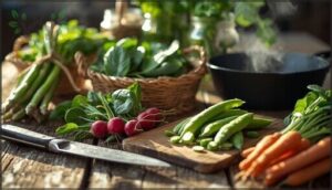 harvesting, storing, and cooking spring vegetables harvesting, storing, and cooking spring vegetables