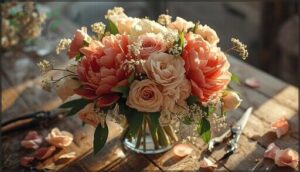 layering focal, filler, and textural blooms layering focal, filler, and textural blooms