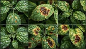leaf spot patterns and yellowing leaf spot patterns and yellowing