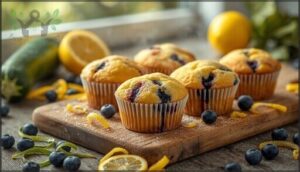 lemon blueberry zucchini muffins lemon blueberry zucchini muffins