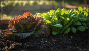 lettuce and spinach for early greens lettuce and spinach for early greens