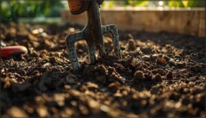 loosening and aerating the soil loosening and aerating the soil