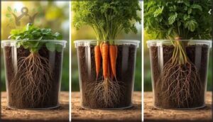 matching container depth to root systems matching container depth to root systems