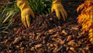 mulching perennials and bare soil mulching perennials and bare soil
