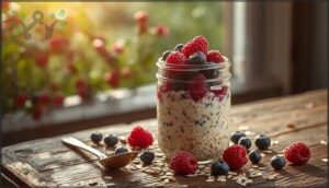 overnight oats with fresh berries overnight oats with fresh berries
