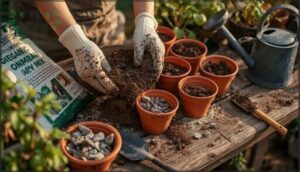 preparing soil and containers for herbs preparing soil and containers for herbs