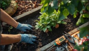 preparing soil and planting site preparing soil and planting site