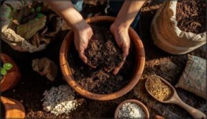 preparing soil and potting mix preparing soil and potting mix