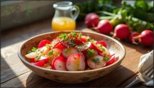 radish salad with homemade dressing radish salad with homemade dressing