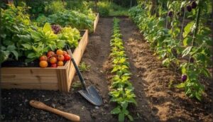 raised beds vs. in-ground rows raised beds vs. in-ground rows