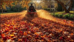 raking and shredding leaves for mulch raking and shredding leaves for mulch