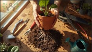 repotting after root rot repotting after root rot