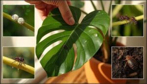 signs of pest infestations on leaves, stems, and soil signs of pest infestations on leaves, stems, and soil