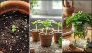 starting from seeds, seedlings, or cuttings starting from seeds, seedlings, or cuttings