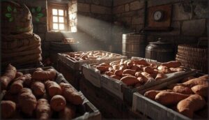 storing sweet potatoes storing sweet potatoes