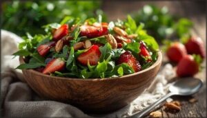 strawberry arugula salad with balsamic strawberry arugula salad with balsamic