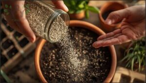 techniques for even sowing (mixing tiny seeds with sand) techniques for even sowing (mixing tiny seeds with sand)
