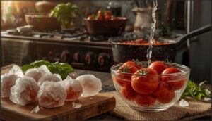 thawing and using frozen tomatoes thawing and using frozen tomatoes