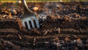 turning and aerating soil in late fall turning and aerating soil in late fall