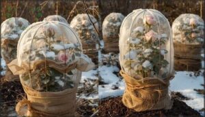 using burlap, cones, and enclosures using burlap, cones, and enclosures