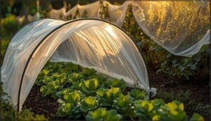 using row covers and netting using row covers and netting
