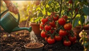water and feed tomatoes in summer water and feed tomatoes in summer