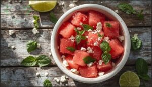 watermelon feta salad with mint watermelon feta salad with mint