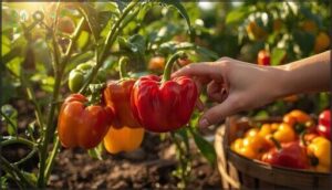 when to harvest bell peppers when to harvest bell peppers