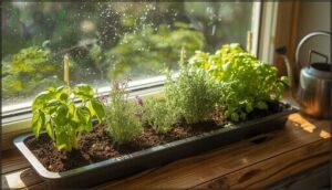 windowsill tray herb gardens windowsill tray herb gardens
