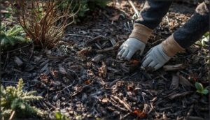 applying mulch to perennial beds applying mulch to perennial beds