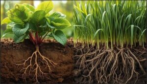 broadleaf vs. grassy weeds broadleaf vs. grassy weeds