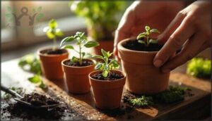 caring for herb seedlings and transplanting caring for herb seedlings and transplanting