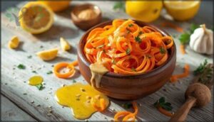 carrot ribbon salad with lemon-tahini carrot ribbon salad with lemon-tahini