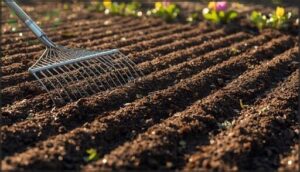 create a smooth, raked surface create a smooth, raked surface