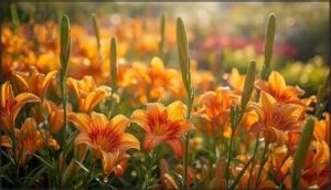 daylilies (hemerocallis) daylilies (hemerocallis)