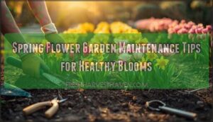 flower garden maintenance spring