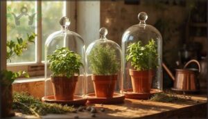 glass cloches for mini greenhouses glass cloches for mini greenhouses